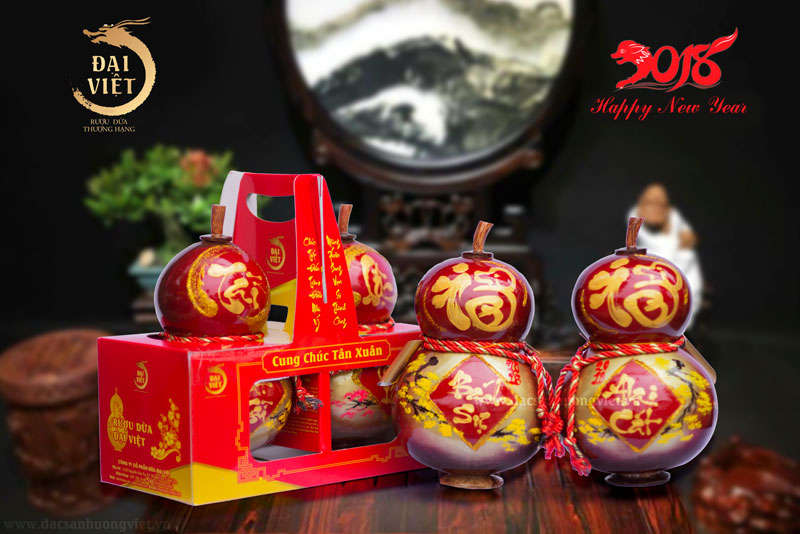 quà rượu dừa hồ lô Bến Tre