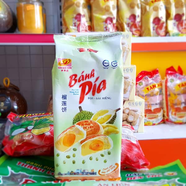 Bánh pía đậu xanh sầu riêng 1 sao Tân Huê Viên 320gr