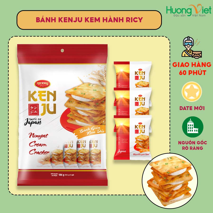 Bánh quy hành kem dẻo Kenju