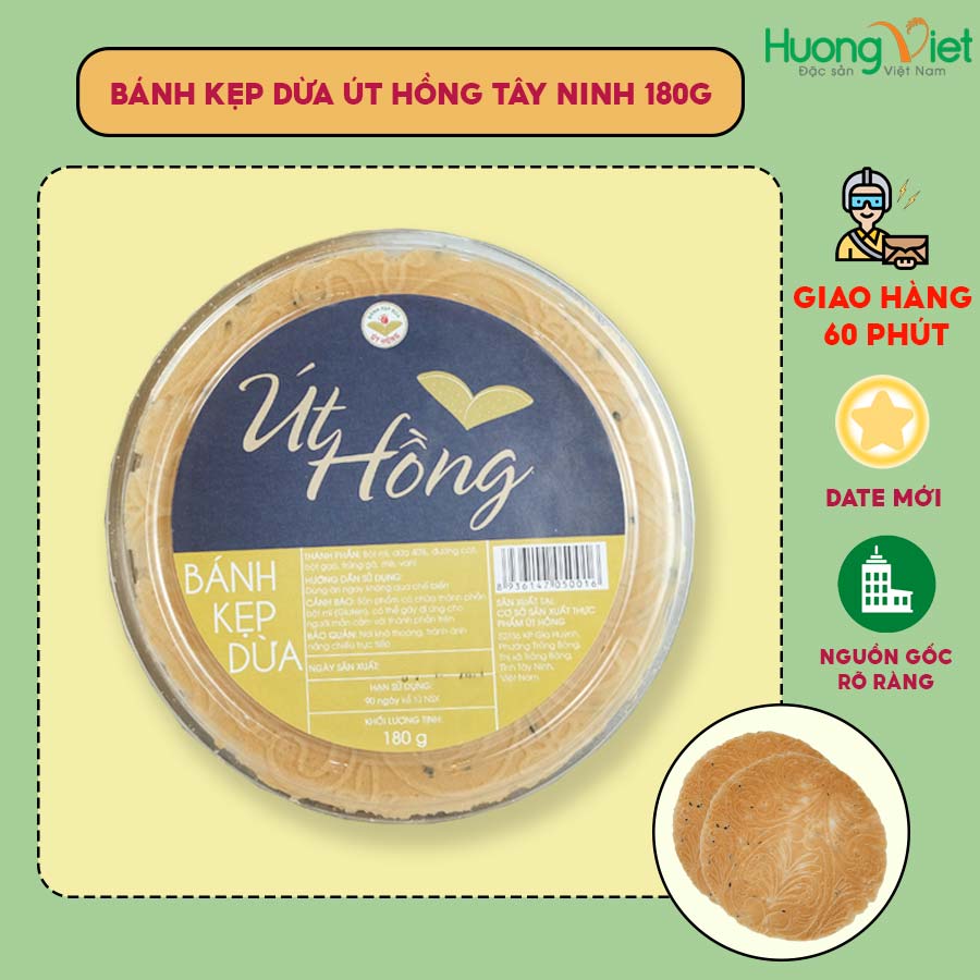 Bánh kẹp dừa Tây Ninh