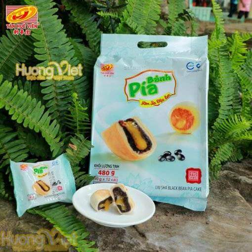 Bánh pía mini Kim sa Đậu đen Tân Huê Viên túi 12 bánh