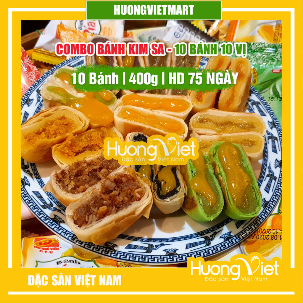 Hộp quà bánh pía mix 10 vị (Bộ sưu tập Hoa Nắng & Yêu Thương)