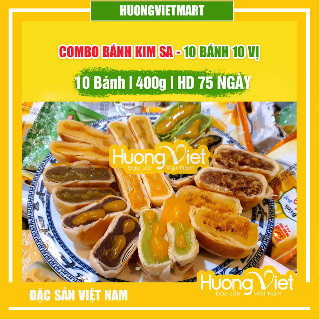 Hộp quà bánh pía mix 10 vị (Bộ sưu tập Hoa Nắng & Yêu Thương)