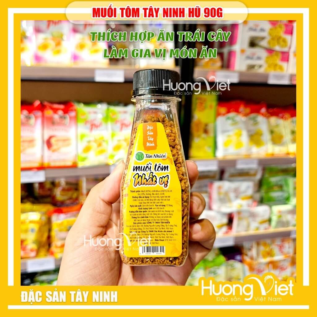 Muối tôm chấm hoa quả Nhất Vị Tân Nhiên hũ 90g