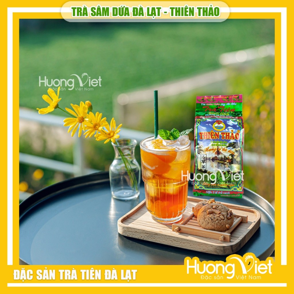 Trà sâm dứa Đà Lạt hiệu Thiên Thảo vị thơm dịu (Gói 300g)