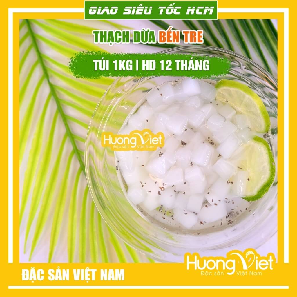 Thạch dừa dai giòn Thanh Bình Bến Tre (Túi 1kg)