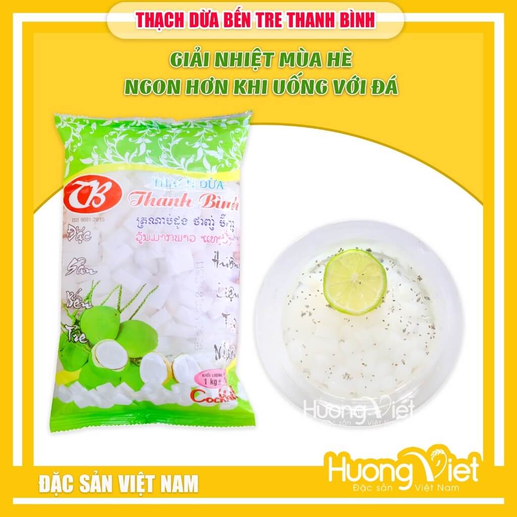 Thạch dừa dai giòn Thanh Bình Bến Tre (Túi 1kg)