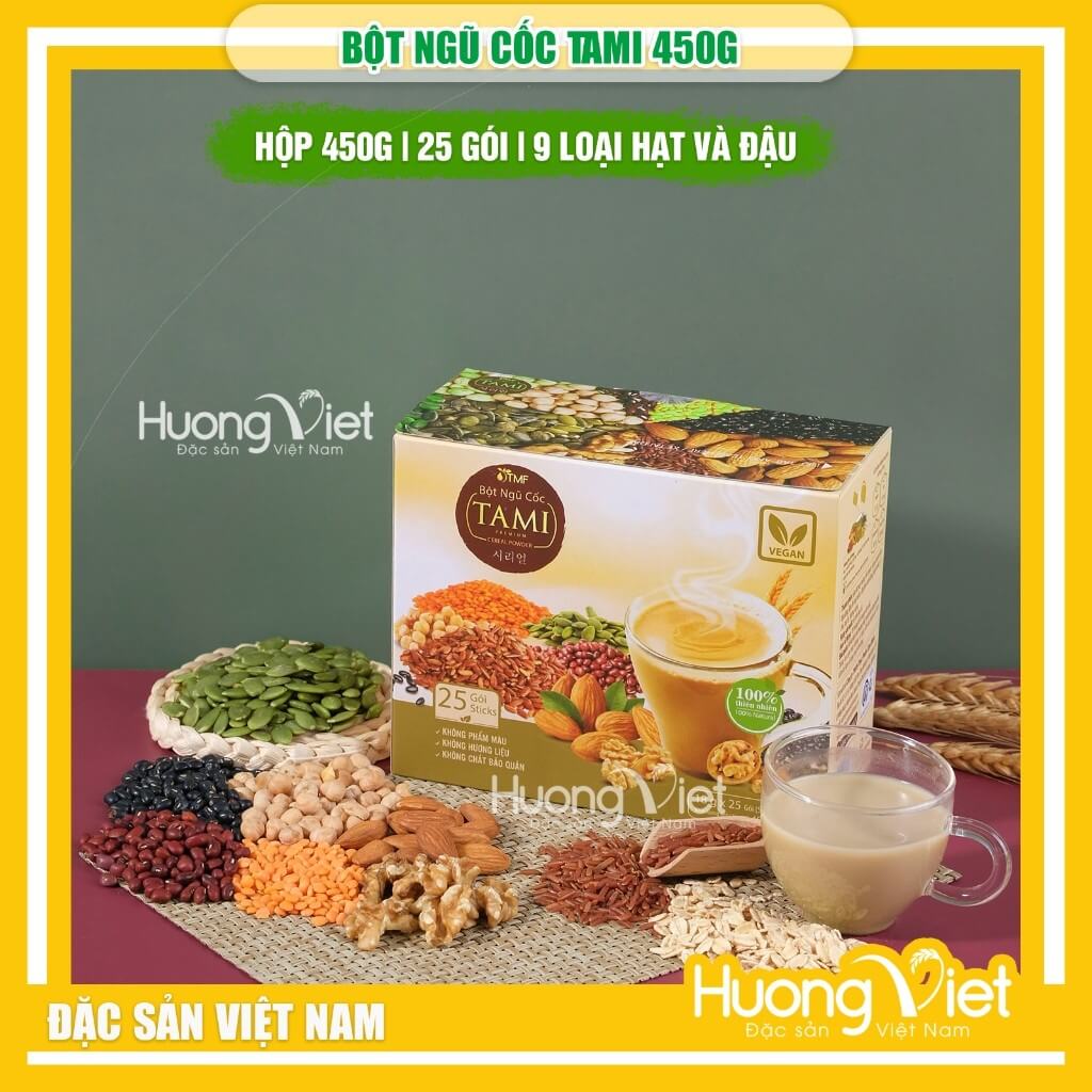 Bột ngũ cốc nảy mầm loại có đường Tâm Minh Foods(25 gói x 18g)