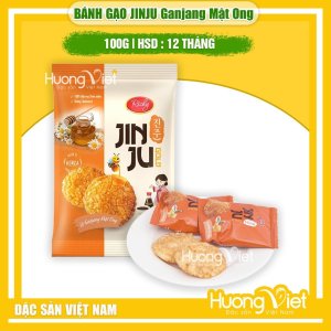 Bánh snack gạo JINJU Mật Ong Richy (Túi 100g)
