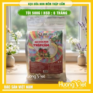 Kẹo dừa non Thập Cẩm Bến Tre - Hiệu Quê Dừa (Túi 500g)