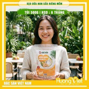 Kẹo dừa non Bến Tre Sầu Riêng - Hiệu Quê Dừa (Túi 500g)