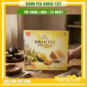 Bánh Pía Chay Nhân Khoai Tây Sầu Riêng Tân Huê Viên 360g (Hộp 9 Bánh)