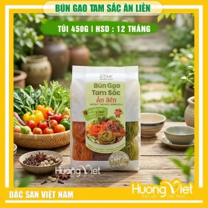 Bún gạo tam sắc rau củ ăn liền Tâm Minh Foods (Túi 450g)