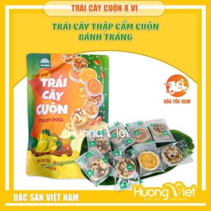 Trái cây cuộn thập cẩm Tư Bông đặc sản Đồng Tháp (Hộp 200g)